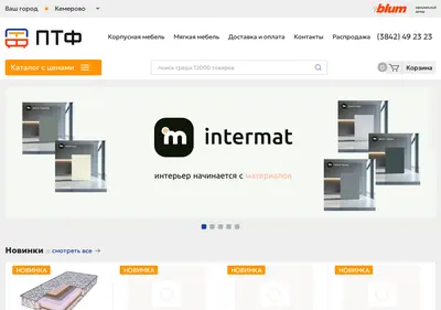 Снимок главной страницы ptfkem.ru