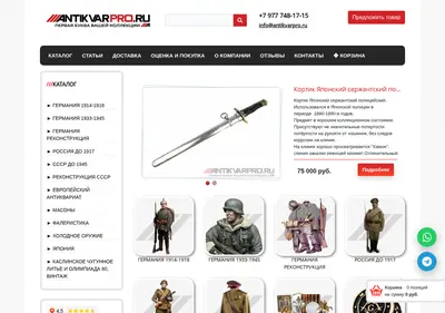 Снимок главной страницы antikvarpro.ru