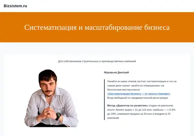 Снимок главной страницы bizsistem.ru