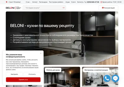 Снимок главной страницы beloni.ru