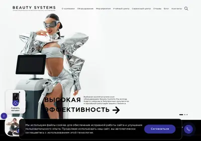 Снимок главной страницы beautysystems.ru