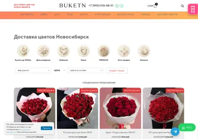 Снимок главной страницы buketn.ru