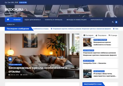 Снимок главной страницы bizdok.ru