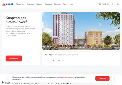 Снимок главной страницы andornn.ru