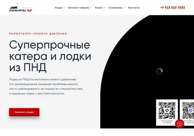 Снимок главной страницы admiral42.ru