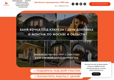 Снимок главной страницы bochky-mo.ru
