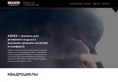 Снимок главной страницы aodes-vld.ru