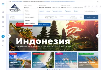 Снимок главной страницы ambotis.ru