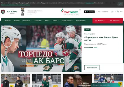 Снимок главной страницы ak-bars.ru