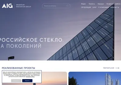 Снимок главной страницы aigrus.ru