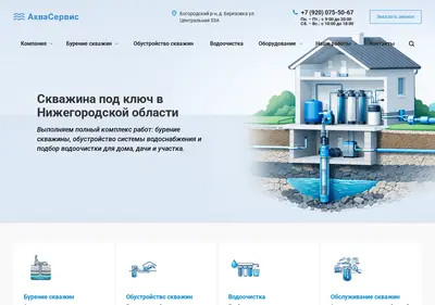 Снимок главной страницы aqvaservice.ru