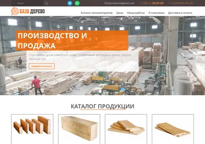 Снимок главной страницы bazaderevo.ru