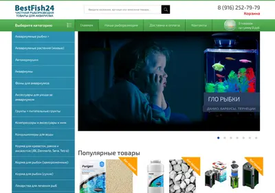 Снимок главной страницы bestfish24.ru