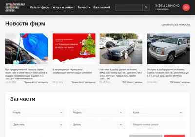 Снимок главной страницы autoinfo24.ru