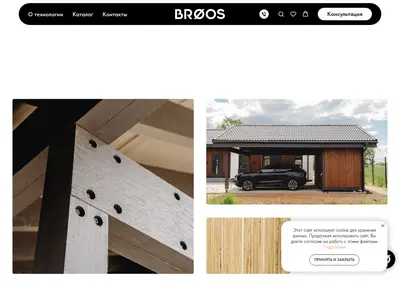 Снимок главной страницы brooos.ru