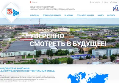 Снимок главной страницы bszholding.ru