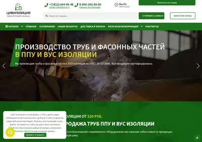 Снимок главной страницы civilizationzti.ru