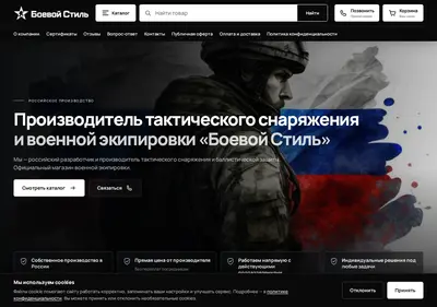 Снимок главной страницы boevoistil.ru
