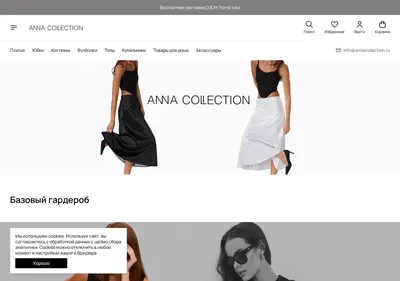 Снимок главной страницы annacollection.ru