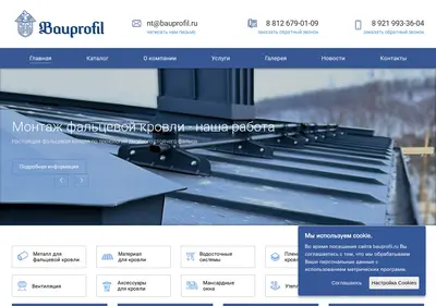 Снимок главной страницы bauprofil.ru