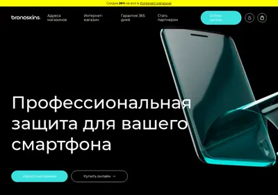 Снимок главной страницы bronoskins.ru
