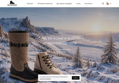 Снимок главной страницы botinnok.ru