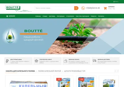 Снимок главной страницы boutte.ru