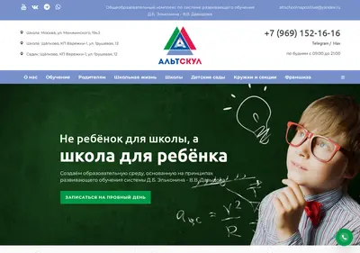 Снимок главной страницы alternativeschool.ru