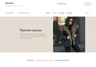 Снимок главной страницы art-sk.ru