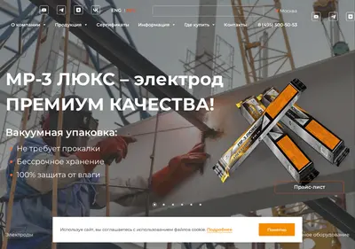 Снимок главной страницы arcus.ru