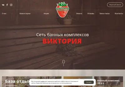 Снимок главной страницы banya-victoria.ru
