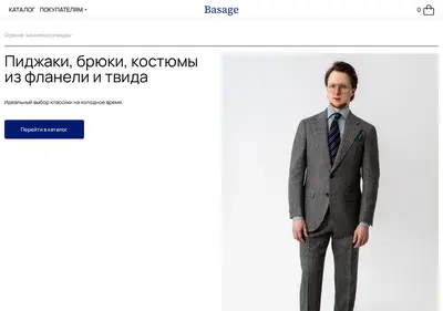 Снимок главной страницы basage.ru