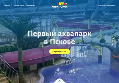 Снимок главной страницы aquapolis60.ru