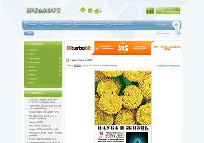 Снимок главной страницы infasoft.su