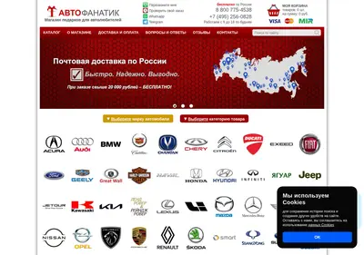 Снимок главной страницы autofanatik.ru
