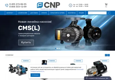 Снимок главной страницы cnp-rus.ru