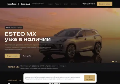 Снимок главной страницы asavto-esteo.ru