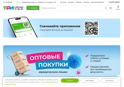 Снимок главной страницы 3ceni.ru
