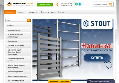 Снимок главной страницы austem54.ru