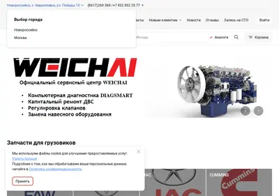 Снимок главной страницы avtoyts.ru