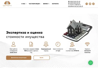 Снимок главной страницы cerebro-ocenka.ru