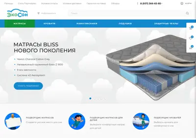 Снимок главной страницы ecoson.su