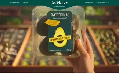 Снимок главной страницы artfruit.ru