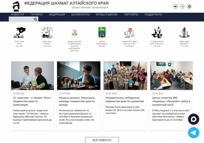 Снимок главной страницы chess22.ru