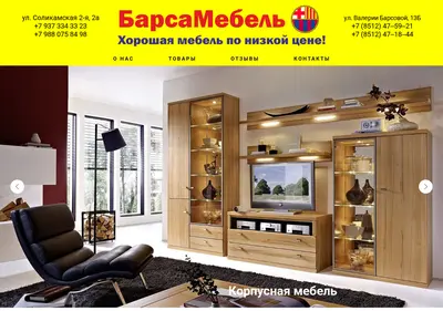 Снимок главной страницы barsamebel.ru