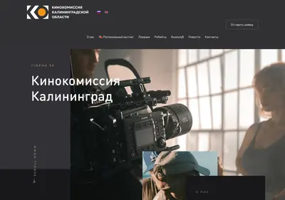 Снимок главной страницы cinema39.ru