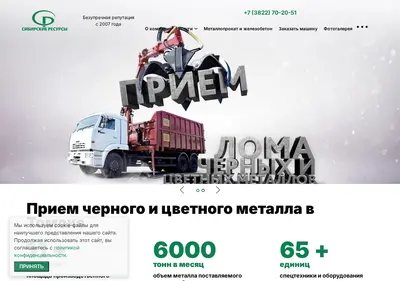 Снимок главной страницы сибирскиересурсы.рф