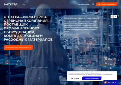 Снимок главной страницы entegra.su