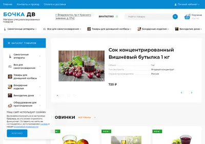 Снимок главной страницы bochkadv.ru