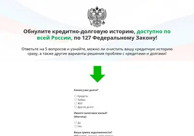 Снимок главной страницы bankrotstvorussia.ru